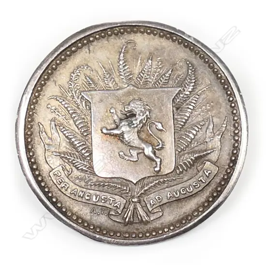 Anton Teutenberg silver Auckland Grammar School badge,